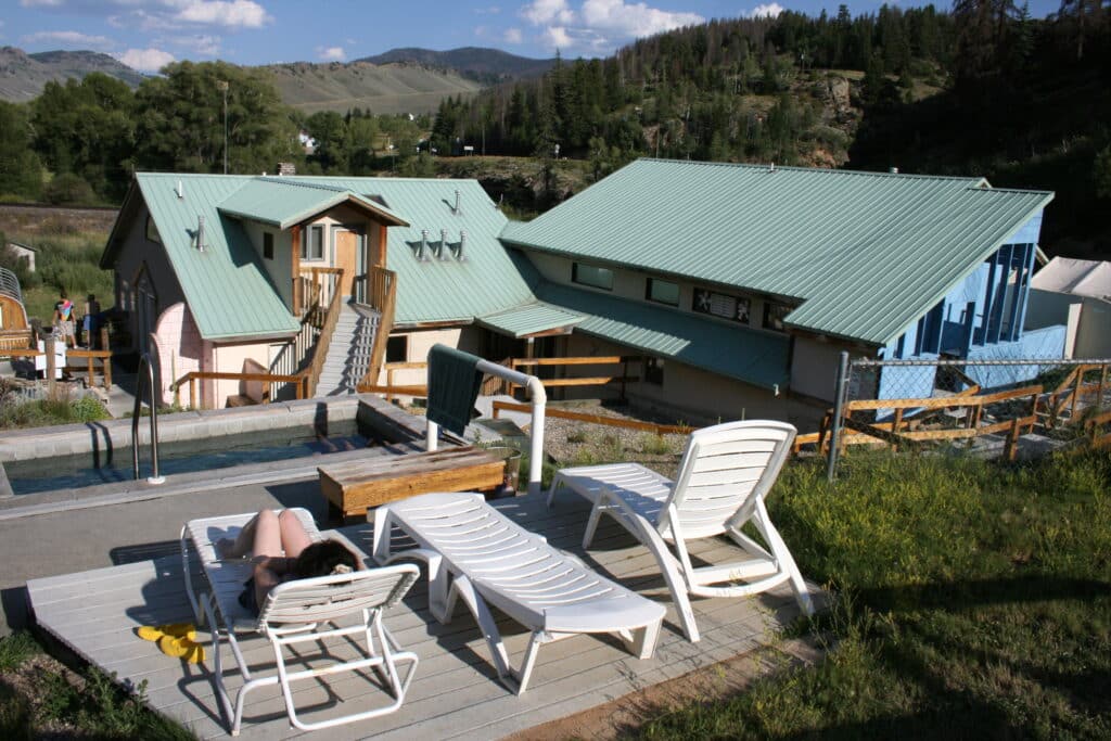 Hot Sulphur Springs view of the pool